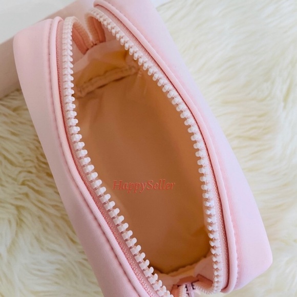 DIOR Pouch Cosmetic Organizer Makeup Square Case Shaving Kit Dopp Bag Pink NEW - Picture 6 of 7